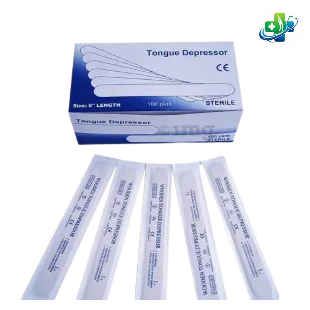 Imported Tongue Depressor Wooden Stick – Premium Medical Oral Examination Tool for Clinics, Hospitals & Home Use – Durable Disposable Tongue Blade for Throat & Tongue Inspection