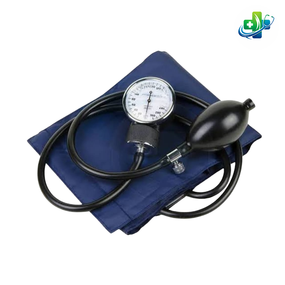 Manual Blood Pressure Monitor – Aneroid Sphygmomanometer with Cuff & Bulb – Accurate BP Measurement Device for Home, Clinic & Hospital Use